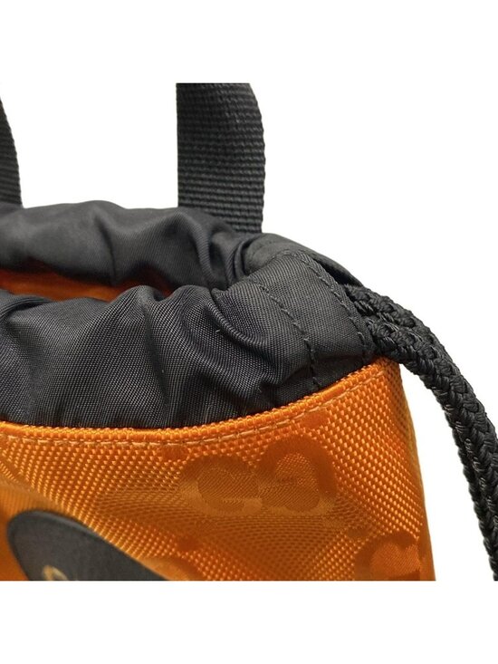 Gucci Backpack Off the Grit Orange Black Leather
